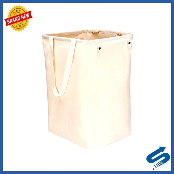 Other - Collapsible Laundry Hamper Organic Cotton Tall Standing Basket with Handles